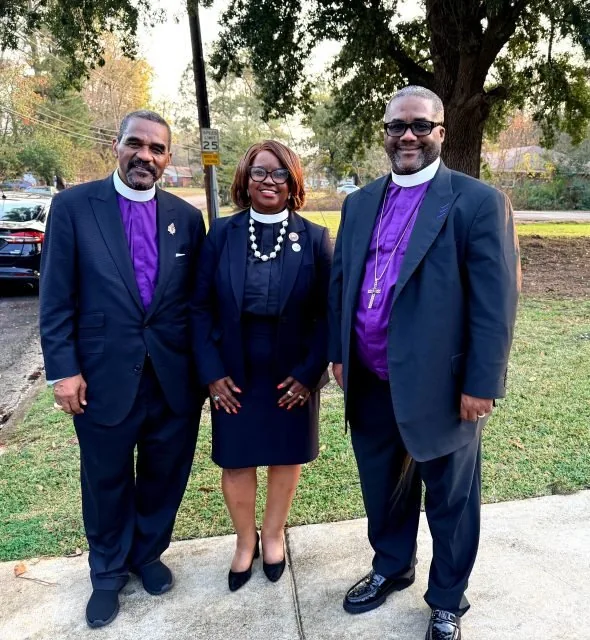 Dr. Lewis with colleagues in ministry